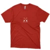 Mucky shovel red t-shirt front design by Dig Deep Supply Co.