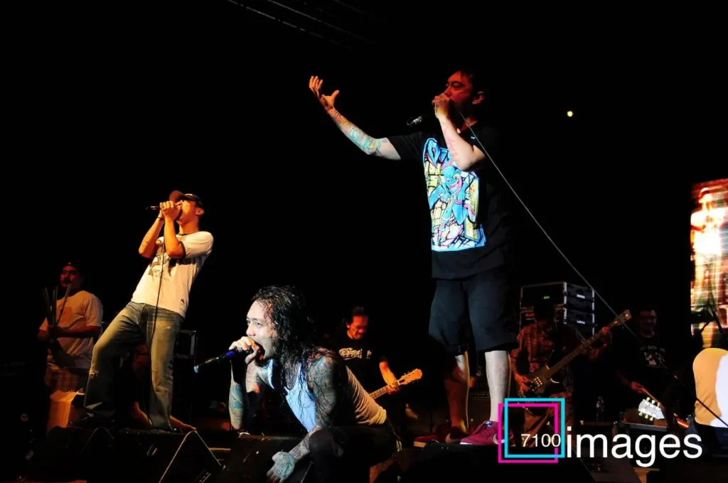 DIGGER MAN: THE FIRST DROP Miggy Chavez, Chicosci vocalist, wearing Dig Deep “Digger Man” shirt.